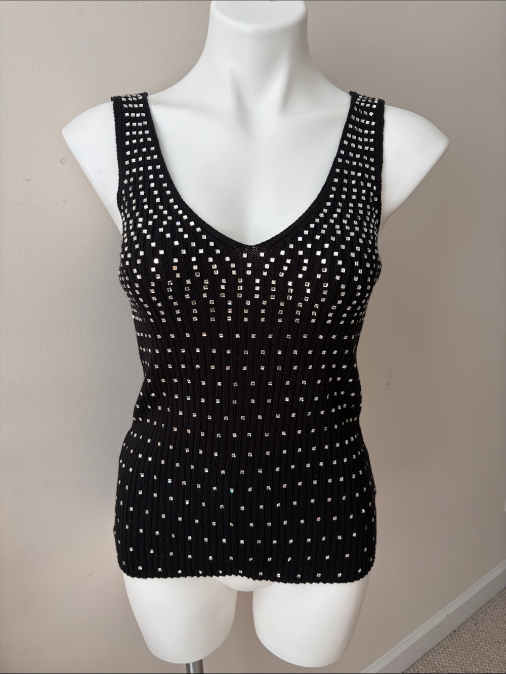 Boston Proper Rhinestone Sweater Tank